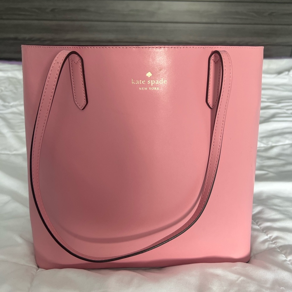 Kate Spade New York Pink Leather Tote Shoulder Bag
